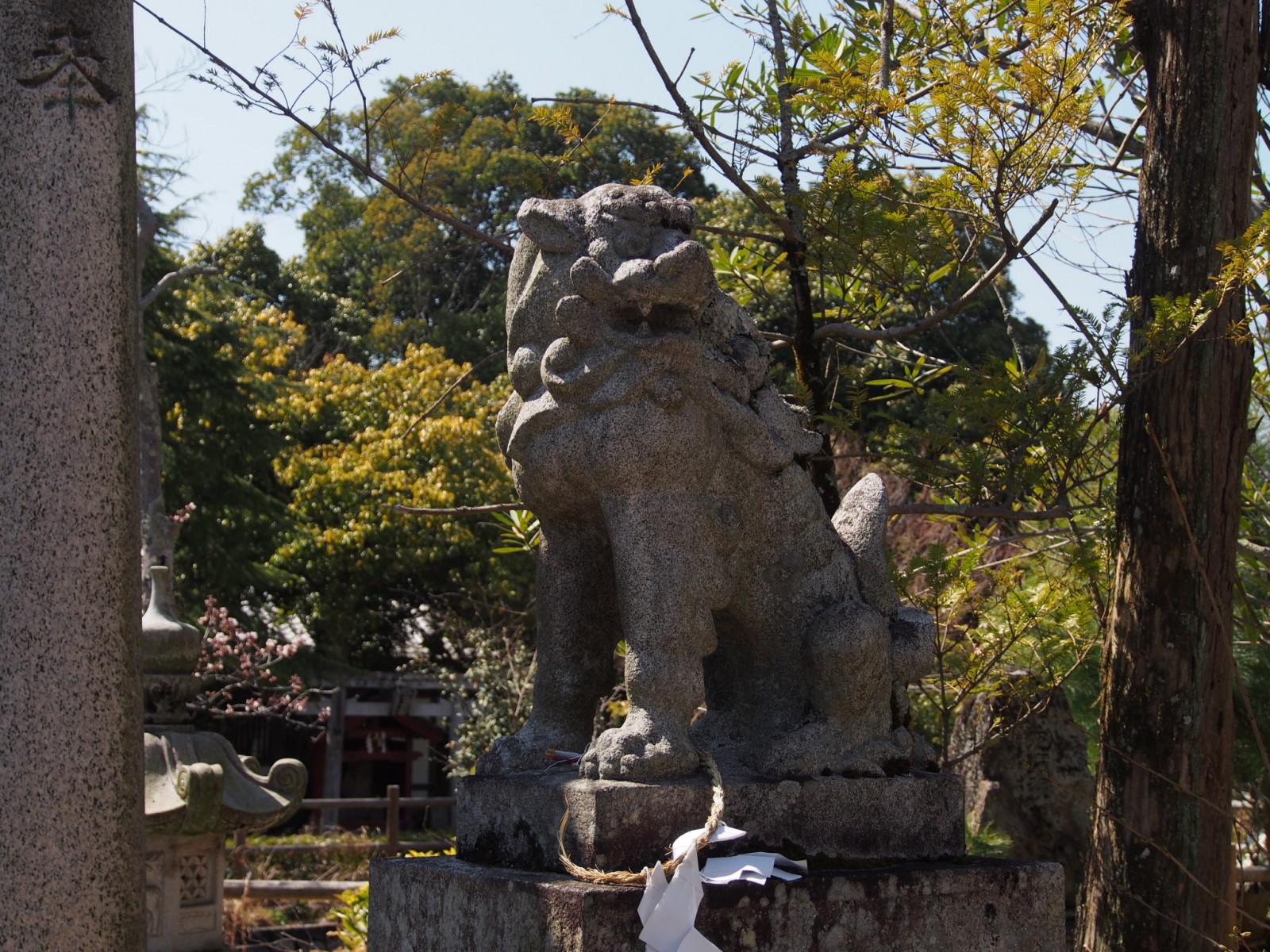 奈良豆比古神社の狛犬