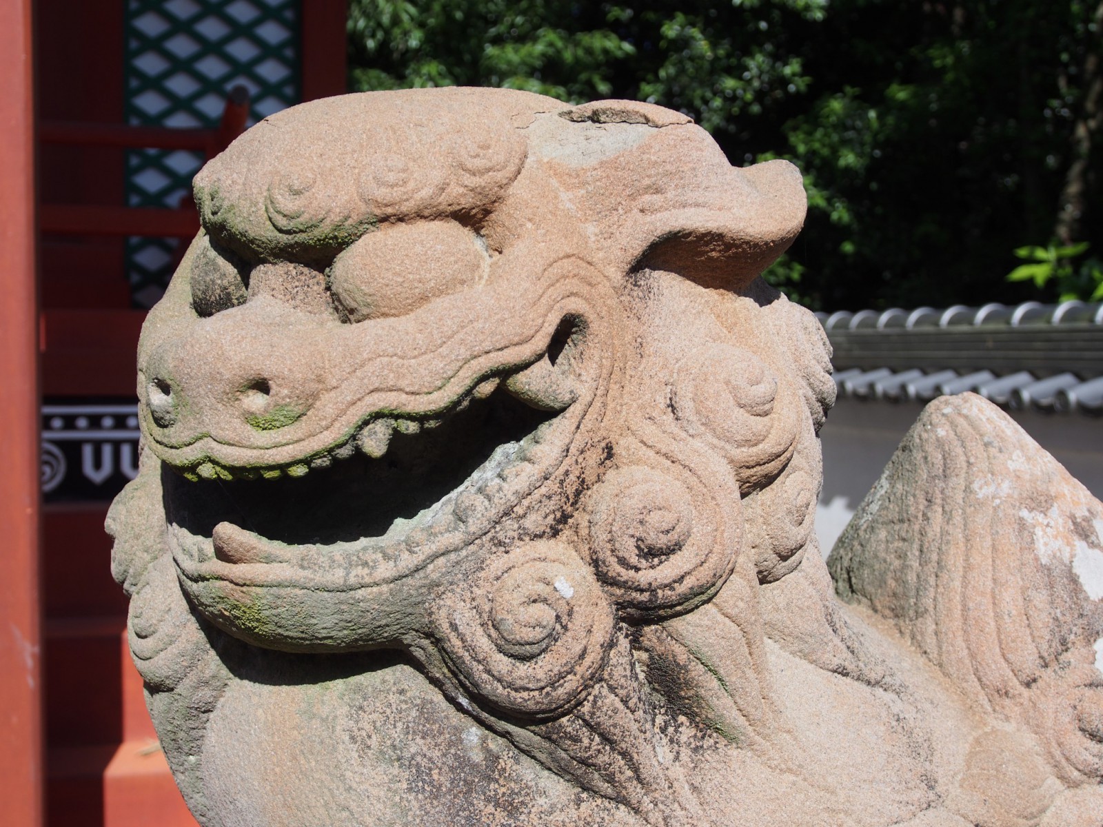奈良・嶋田神社の狛犬