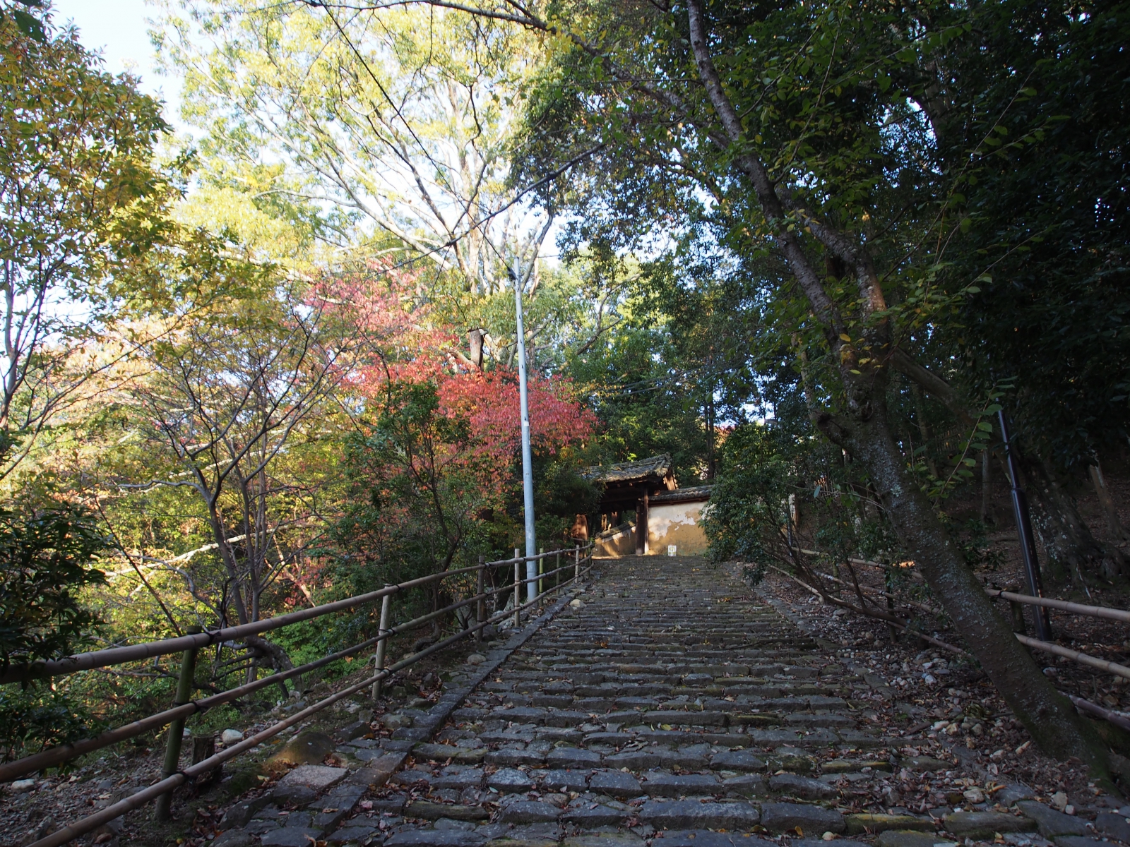 東大寺知足院に登る石段