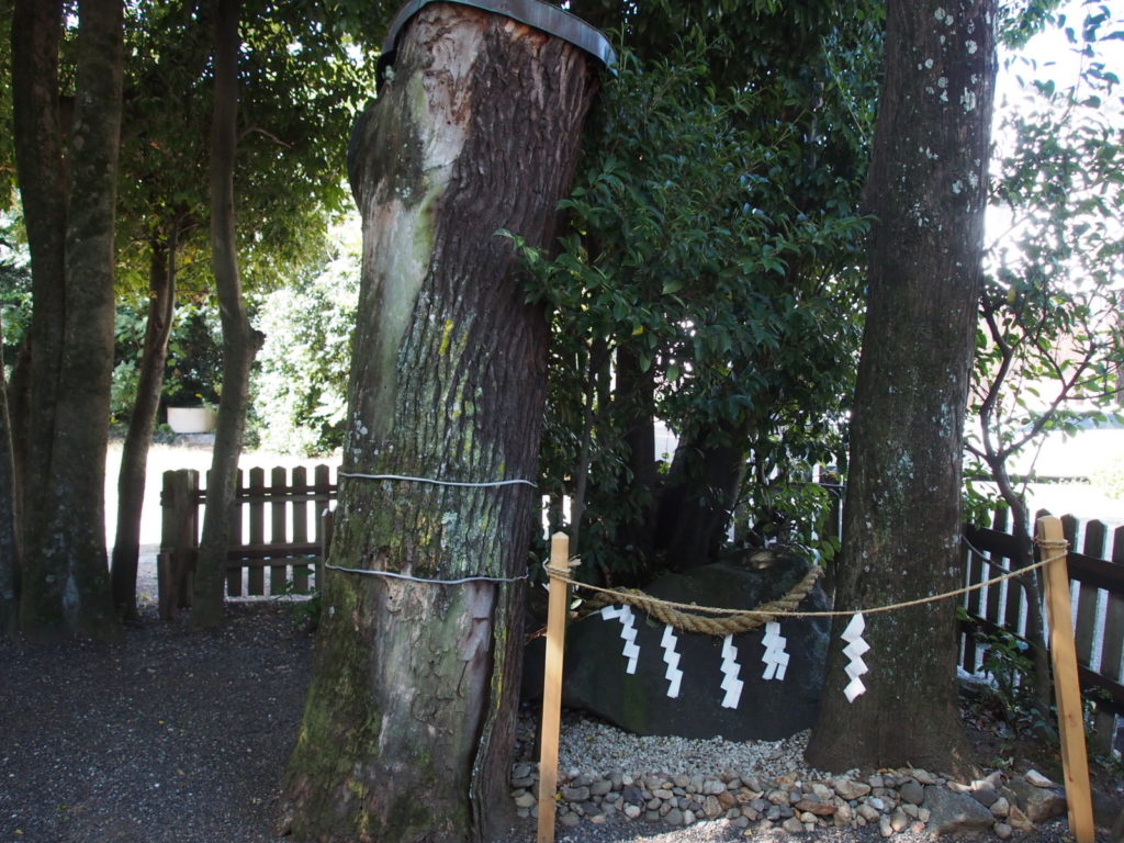 大神神社摂社「綱越神社」の「磐座」